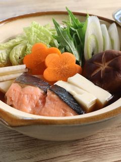 介護食 寄せ鍋(鮭入り)-レシピのメイン写真