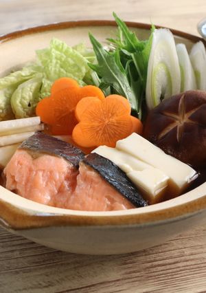 介護食 寄せ鍋(鮭入り)-レシピのメイン写真
