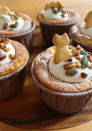 ハロウィン☆かぼちゃのカップシフォン-レシピのメイン写真