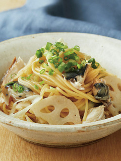さばとれんこんのパスタ-レシピのメイン写真