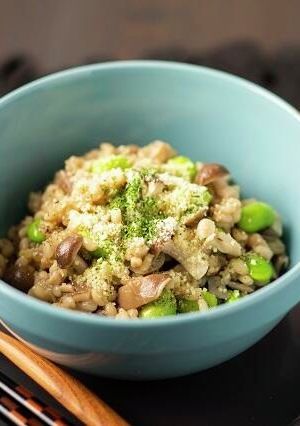たっぷりきのこのもち麦リゾット-レシピのメイン写真