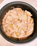炊飯器で、塩だれ鶏炊き込みご飯！