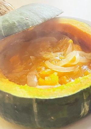 まるごとかぼちゃのあ〜ったかスープ-レシピのメイン写真