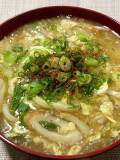 残り物で作った、かき玉煮込みうどん-レシピのメイン写真