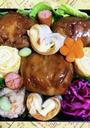10/21 よっちゃん肉巻きおにぎり弁当-レシピのメイン写真