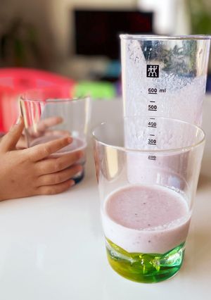 子どもとの朝食に*苺ジュース-レシピのメイン写真