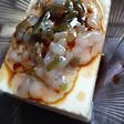 とっても簡単★絹豆腐のたこわさび醤油がけ