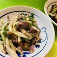 *大豆アレルギーの為の砂肝炒め*