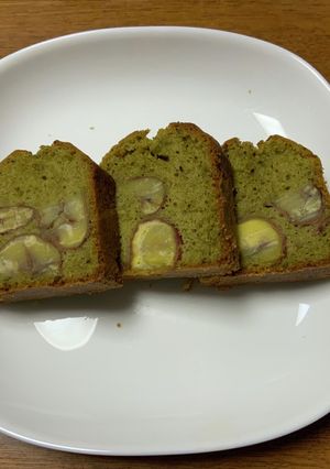 栗の渋皮煮の抹茶パウンドケーキ-レシピのメイン写真
