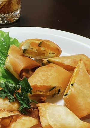 かぼちゃとチーズの春巻き-レシピのメイン写真