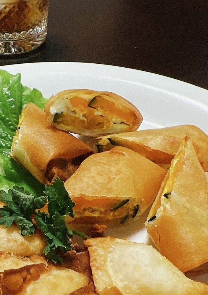 かぼちゃとチーズの春巻き-レシピのメイン写真