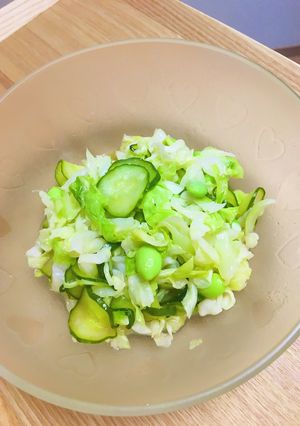 給食の「グリーンサラダ」♡シンプルサラダ-レシピのメイン写真
