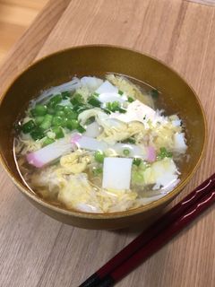 給食の「かきたま汁」♡やさしい味のお汁-レシピのメイン写真