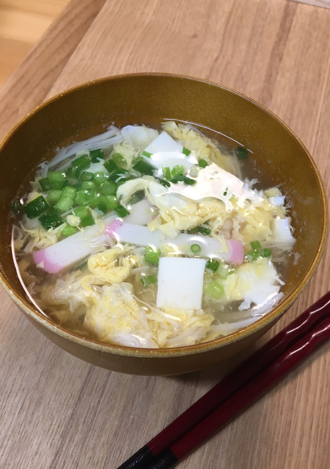 給食の「かきたま汁」♡やさしい味のお汁-レシピのメイン写真