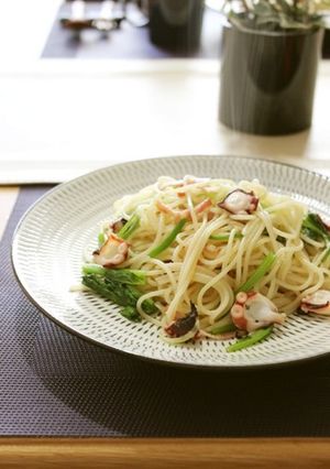 ランチに☆タコと野菜のペペロンチーノ-レシピのメイン写真