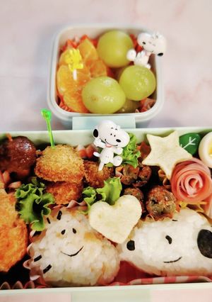 秋の遠足お弁当　スヌーピー♪-レシピのメイン写真