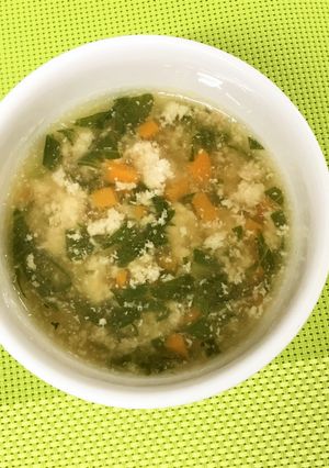 離乳食☆鶏と水菜の水炊き風-レシピのメイン写真
