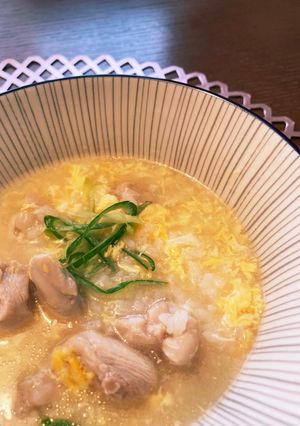 鶏肉と卵の雑炊-レシピのメイン写真