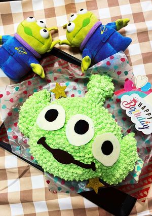 リトルグリーンメンケーキ！トイストーリー-レシピのメイン写真
