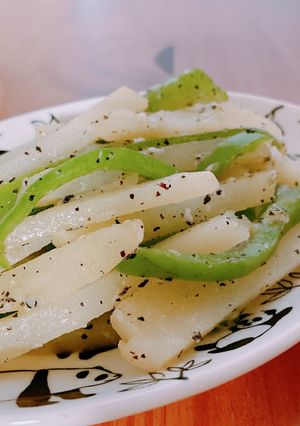 腸活♡じゃがいもとピーマンの塩麹炒め-レシピのメイン写真