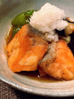 鮭と茄子の揚げ浸し おろしのせ-レシピのメイン写真