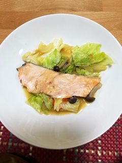 秋に食べたい!!鮭のちゃんちゃん焼き!-レシピのメイン写真