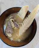 簡単★水煮たけのこと牛肉のお味噌汁