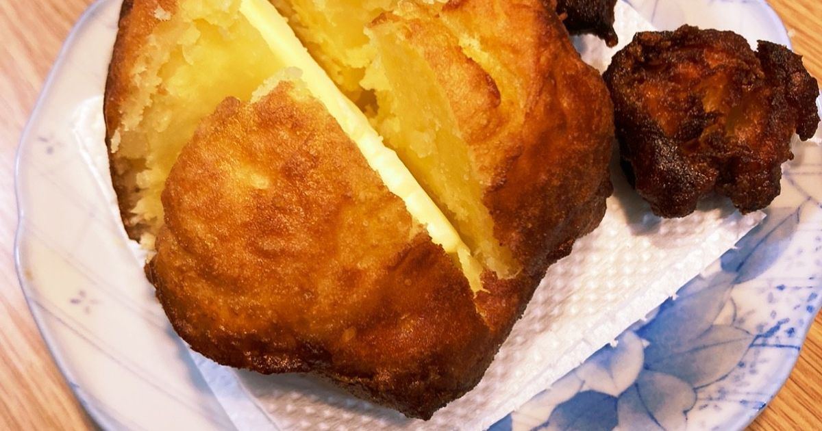 屋台の冷えたじゃがバタ ホケミで屋台の揚げじゃがバター by juri☆juri 【クックパッド