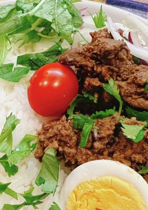 ブナ　鶏レバーと砂肝のカレー-レシピのメイン写真