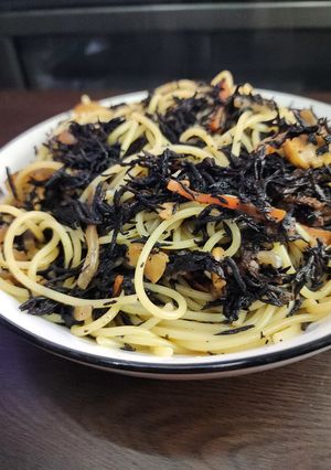 ♪鉄分タップリひじきを使った和風パスタ♬-レシピのメイン写真