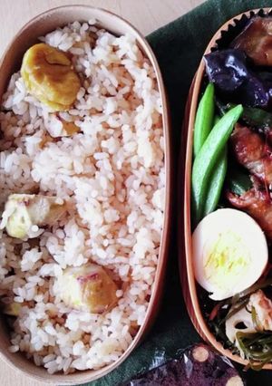 栗ごはん★冷めても美味しいお弁当★基本-レシピのメイン写真