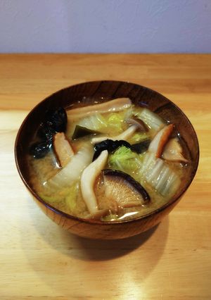 白菜とさつま揚げの具だくさん味噌汁-レシピのメイン写真