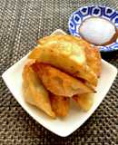 味噌揚げ餃子　味噌ソースでさっぱり