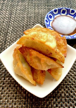 味噌揚げ餃子　味噌ソースでさっぱり-レシピのメイン写真
