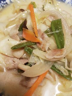 麺無しチャンポンです♪野菜とスープ絶妙-レシピのメイン写真