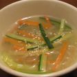 ズッキーニ入り春雨スープ