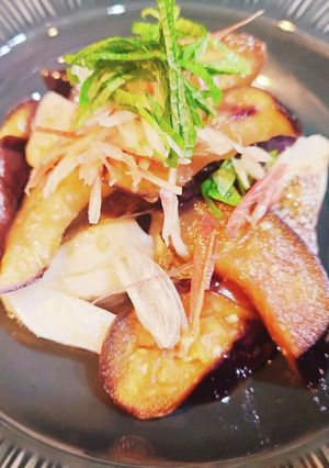 【ノンオイル】茄子と白身魚の煮浸し風-レシピのメイン写真