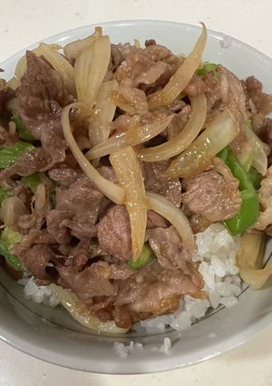 万願寺とうがらしの牛バラ丼-レシピのメイン写真