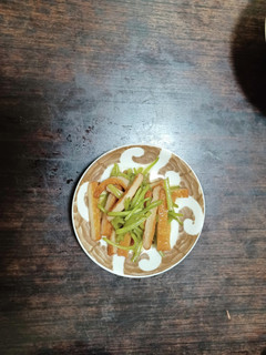 芋の茎とひら天の煮物。-レシピのメイン写真