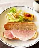 ソフトフランスパンのチーズハムサンド
