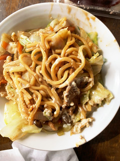 お一人様!市販の焼きそば簡単ごまダレ隠味-レシピのメイン写真