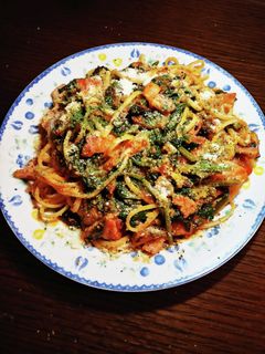 絶品☆ほうれん草とベーコンのトマトパスタ-レシピのメイン写真