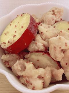 さつまいもと鶏肉のハニーマスタード和え-レシピのメイン写真