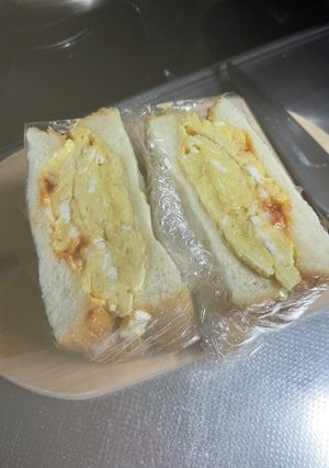 スクランブルエッグのサンドウィッチ-レシピのメイン写真