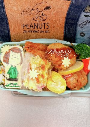 高校男子弁当　覚書　スヌーピーの仲間-レシピのメイン写真
