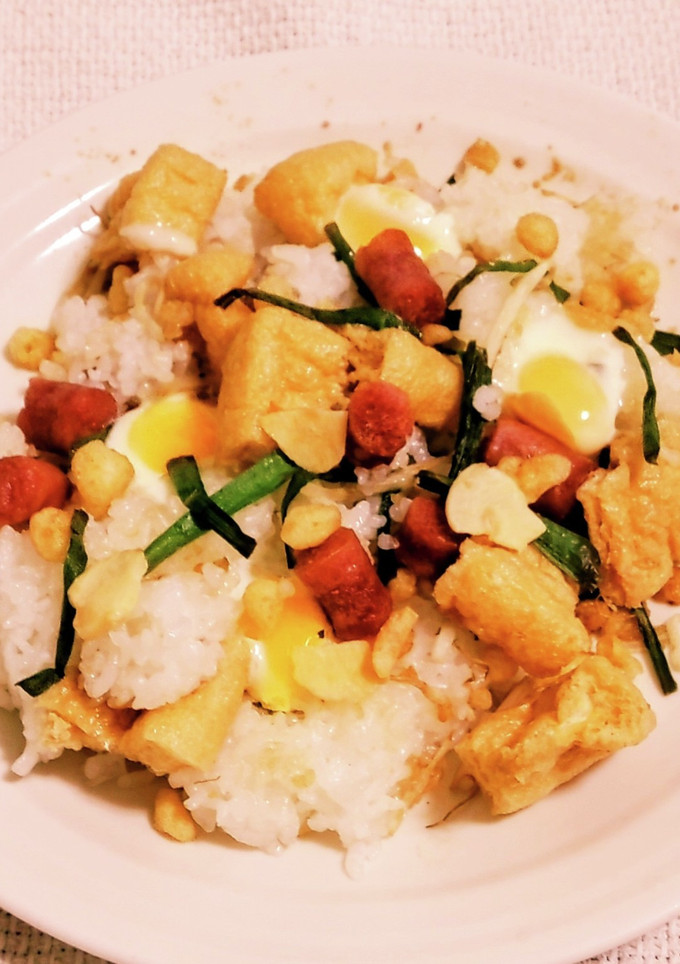 ウインナー揚げ々玉ゆず胡椒ニラもや焼飯風-レシピのメイン写真