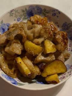 鶏肉と根菜の甘酢炒め-レシピのメイン写真