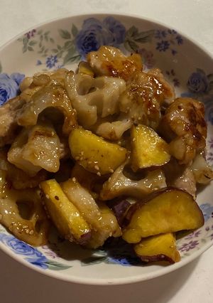 鶏肉と根菜の甘酢炒め-レシピのメイン写真