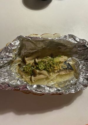 鮭の味噌マヨホイル蒸し-レシピのメイン写真