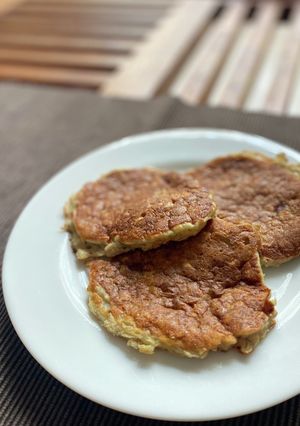 バナナとオートミールのもちもちパンケーキ-レシピのメイン写真